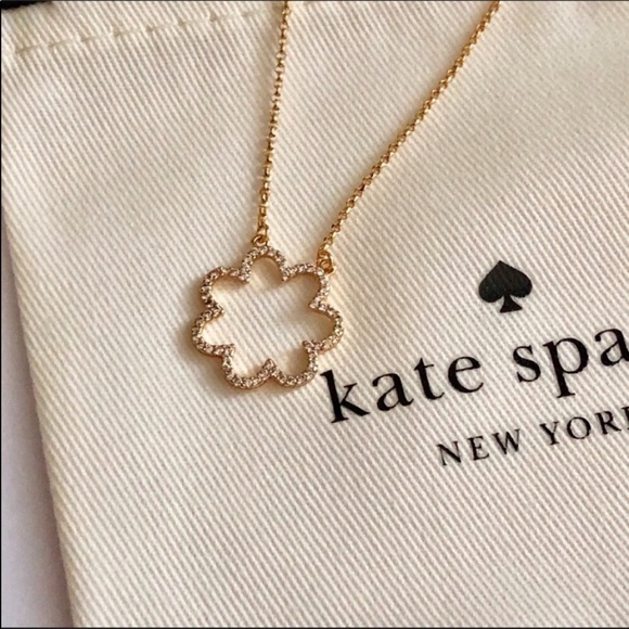kate spade Jewelry - NEW! Kate Spade crystal flower necklace